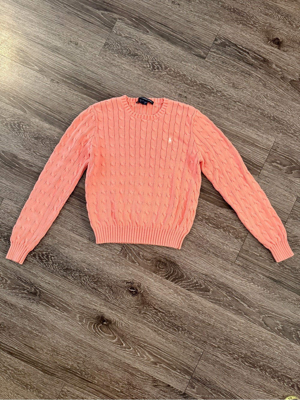 Ralph Lauren Sport Vintage Coral Cable Sweater